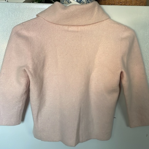 Hearts of Palm Small 80% Angora Pink Cowl Neck Sweater - Picture 4 of 4